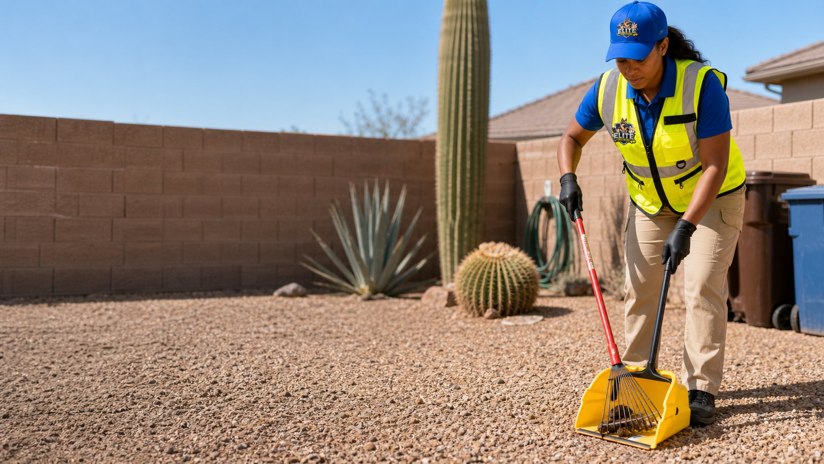 Elite Scoop Patrol branded dog poop removal service in Solera