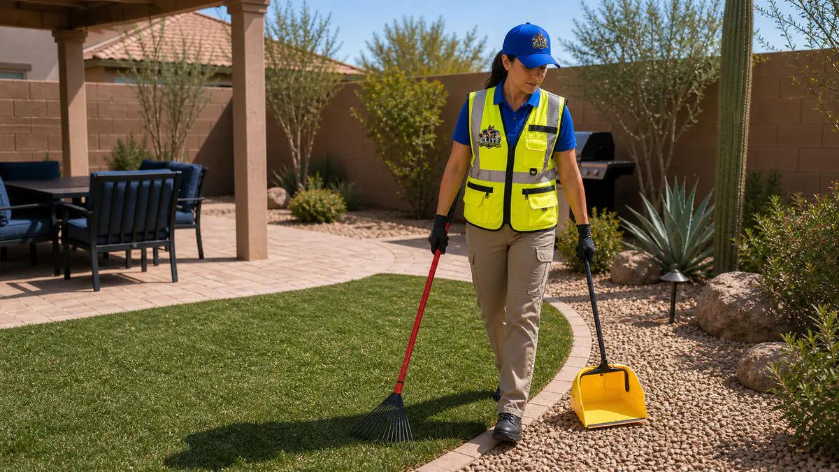Elite Scoop Patrol branded dog poop removal service in Bella Vista Farms