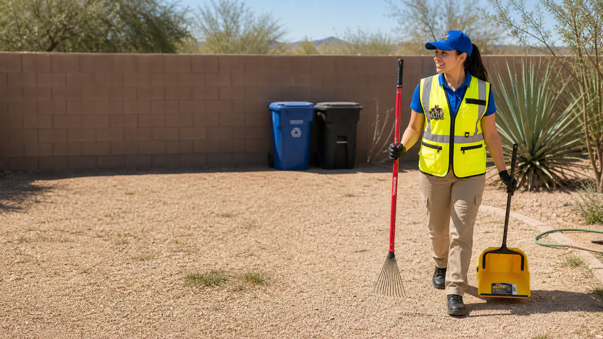 Elite Scoop Patrol branded dog poop removal service in Pecan Creek